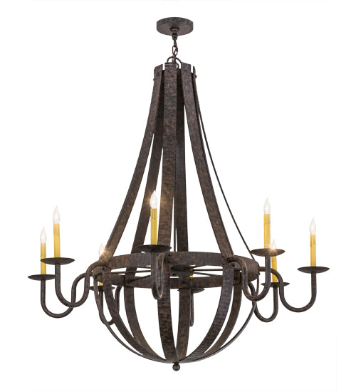 Meyda Tiffany Barrel Stave 169875 Chandelier Light - Mahogany Bronze