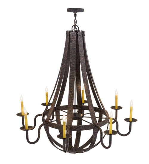 Meyda Tiffany Barrel Stave 169875 Chandelier Light - Mahogany Bronze