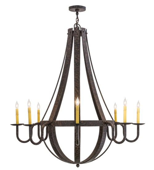 Meyda Tiffany Barrel Stave 169875 Chandelier Light - Mahogany Bronze