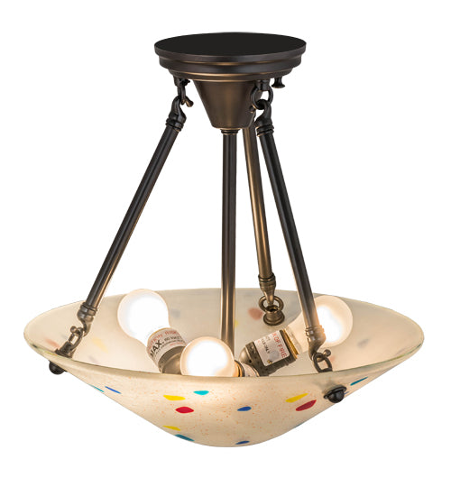 Meyda Tiffany Metro Fusion 169905 Ceiling Light - Craftsman Brown