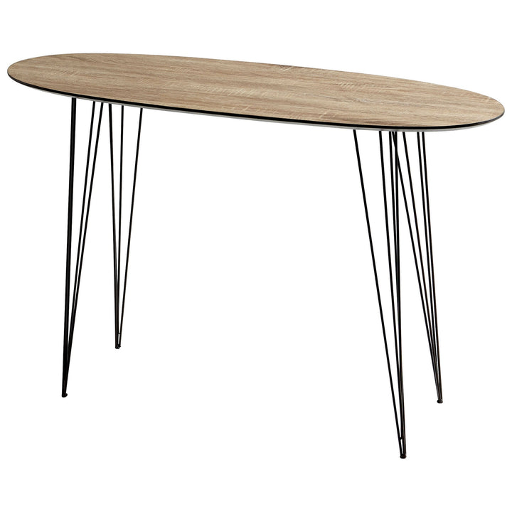 Cyan 09627 Tables - Oak Veneer And Black