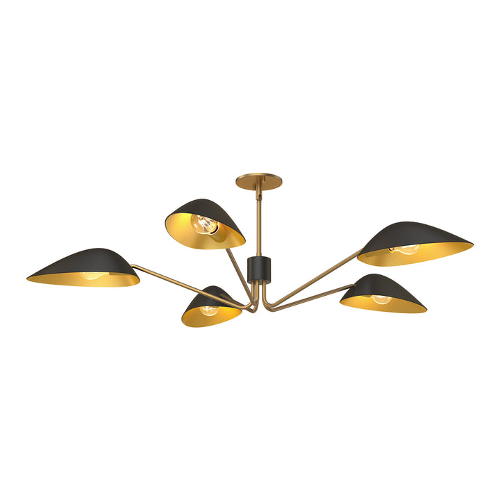 Alora Mood oscar PD550545MBAG Pendant Light - Aged Gold/Matte Black