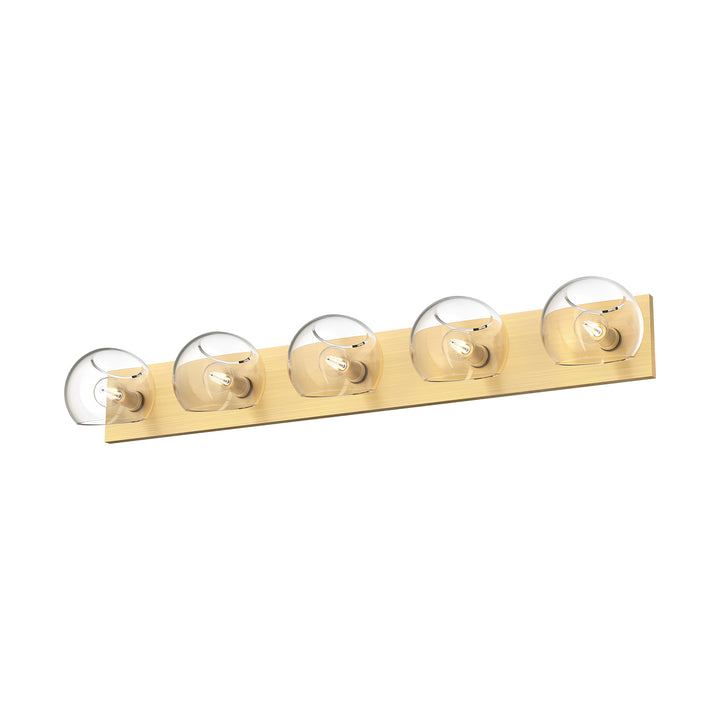 Alora Mood willow VL548540BGCL Bath Vanity Light 11 in. wide - Brushed Gold/Clear Glass