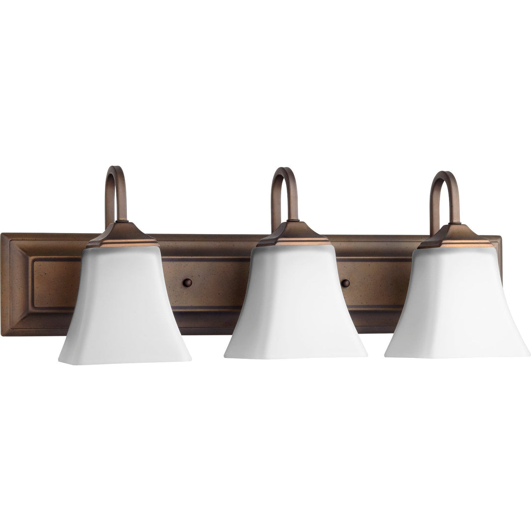 Quorum 5104 Vanities 5104-3-86 Bath Vanity Light 24 in. wide - Oiled Bronze, Black/Black/
