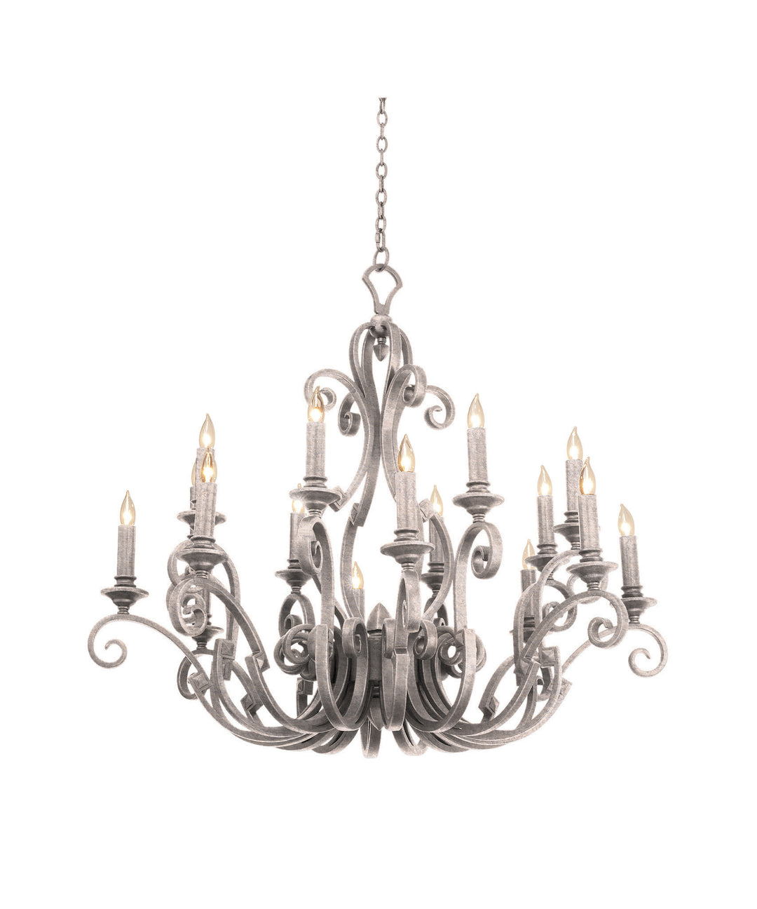 Kalco Ibiza 4263PS Chandelier Light - Pearl Silver