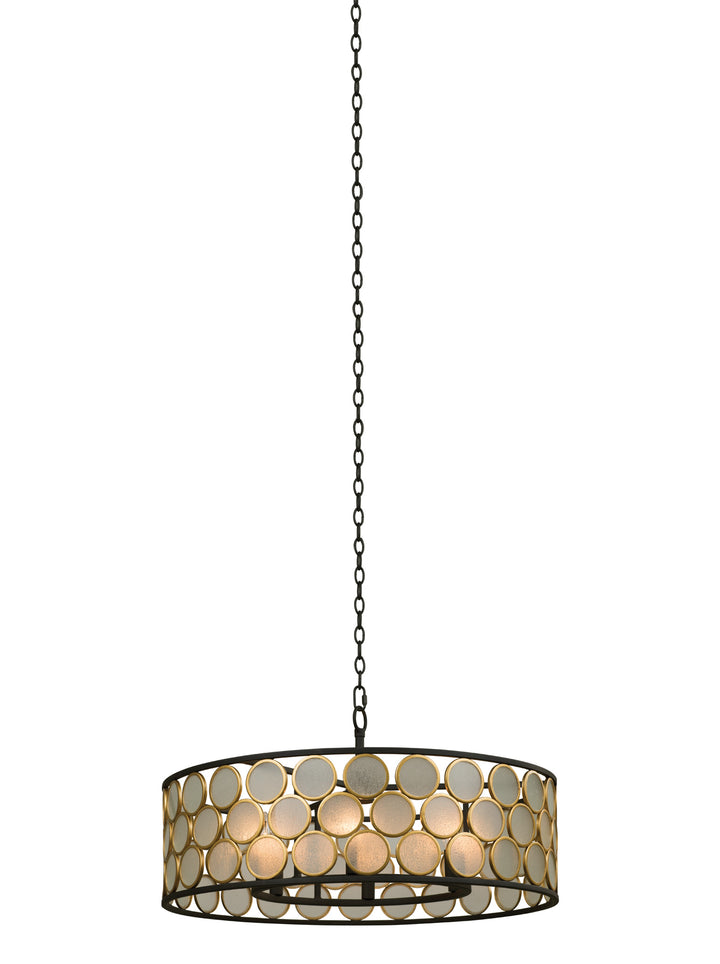 Kalco Corsa 507950BMG Pendant Light - Matte Black w Gold