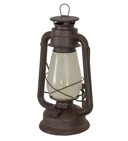 Meyda Tiffany Lighting 170032 Miners Lantern One Light Table Lamp Lamp Bronze / Dark