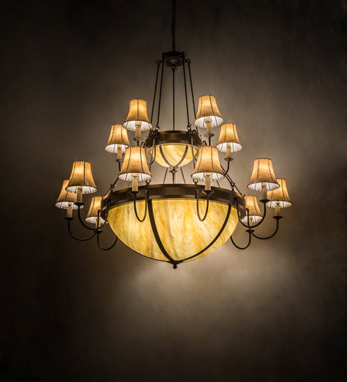 Meyda Tiffany Commerce 170103 Chandelier Light - Mahogany Bronze