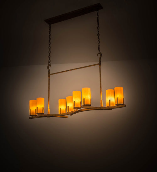 Meyda Tiffany Cero 170139 Pendant Light - Autumn Leaf Tea Stained Acrylic Sb Out