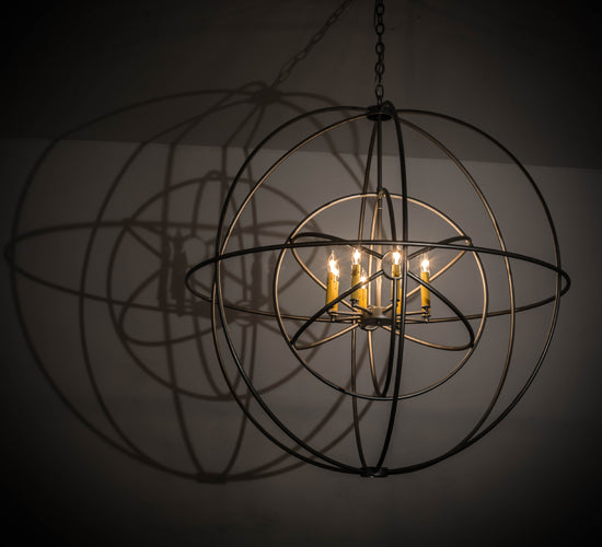Meyda Tiffany Atom Enerjisi 170407 Chandelier Light - Nickel