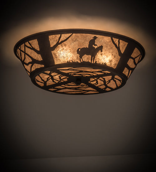 Meyda Tiffany Cowboy 170453 Ceiling Light - Dark Roast