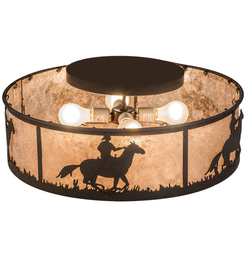 Meyda Tiffany Lone Cowboy 170455 Ceiling Light - Dark Roast