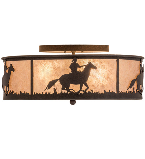 Meyda Tiffany Lone Cowboy 170455 Ceiling Light - Dark Roast