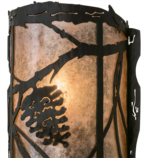 Meyda Tiffany Whispering Pines 170615 Wall Light - Wrought Iron