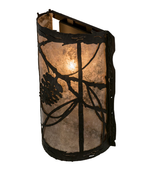 Meyda Tiffany Whispering Pines 170619 Wall Light - Wrought Iron