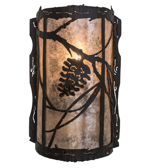 Meyda Tiffany Whispering Pines 170619 Wall Light - Wrought Iron