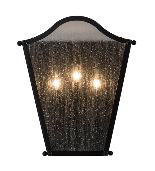 Meyda Tiffany Austin 170629 Wall Light - Blackwash/Clear Seedy Glass