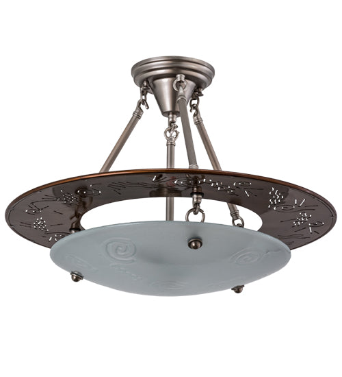 Meyda Tiffany Metro 170820 Pendant Light - Nickel, Copper