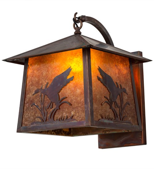 Meyda Tiffany Lighting 17102 Stillwater Wall Sconce Outdoor Copper/Antique/Verde