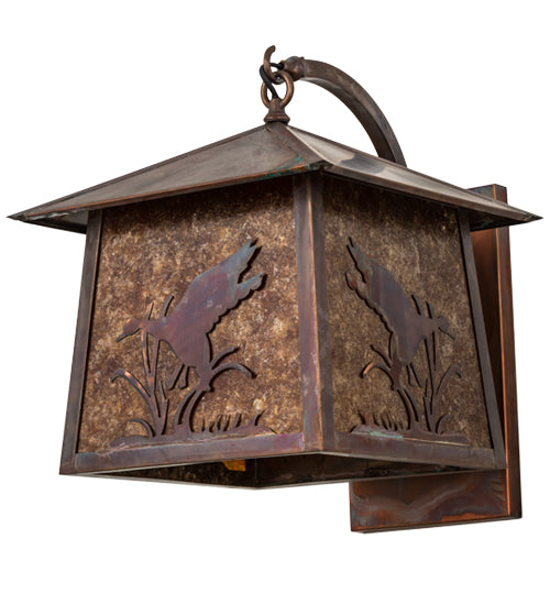 Meyda Tiffany Lighting 17102 Stillwater Wall Sconce Outdoor Copper/Antique/Verde