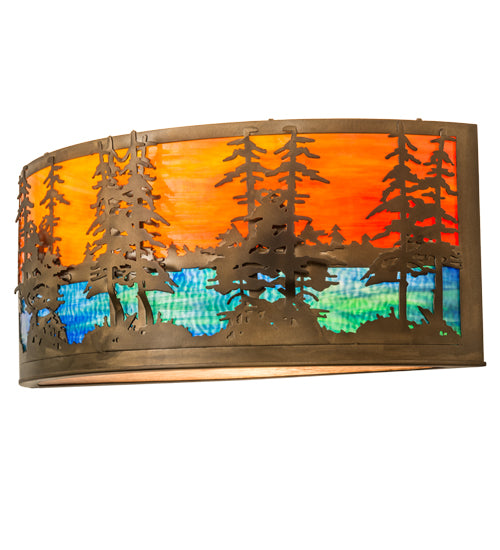 Meyda Tiffany Tall Pines 171107 Wall Light - Antique Copper