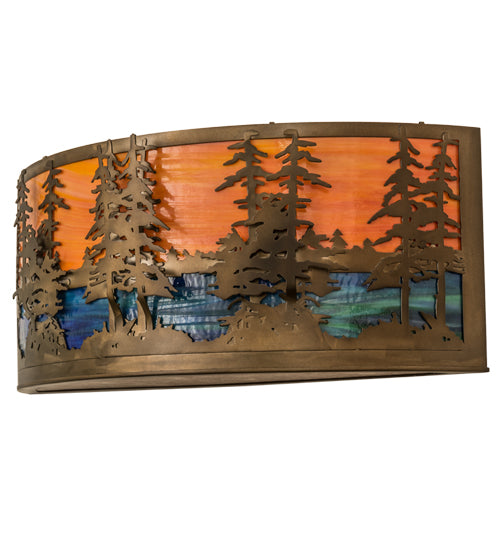 Meyda Tiffany Tall Pines 171107 Wall Light - Antique Copper