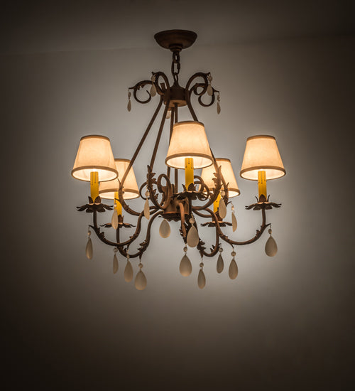 Meyda Tiffany Chantilly 171440 Chandelier Light - Rust,Crystal