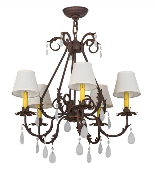 Meyda Tiffany Chantilly 171440 Chandelier Light - Rust,Crystal