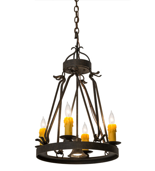 Meyda Tiffany Lakeshore 171587 Chandelier Light - Wrought Iron