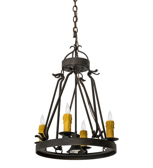 Meyda Tiffany Lakeshore 171587 Chandelier Light - Wrought Iron
