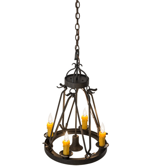 Meyda Tiffany Lakeshore 171587 Chandelier Light - Wrought Iron