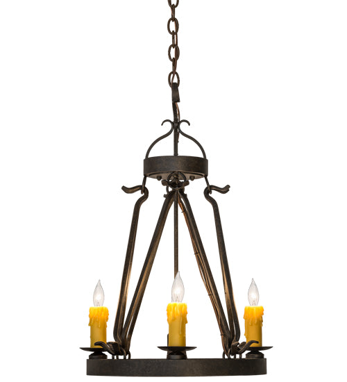 Meyda Tiffany Lakeshore 171587 Chandelier Light - Wrought Iron