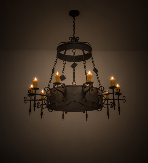 Meyda Tiffany Diamante 171606 Chandelier Light - Oil Rubbed Bronze