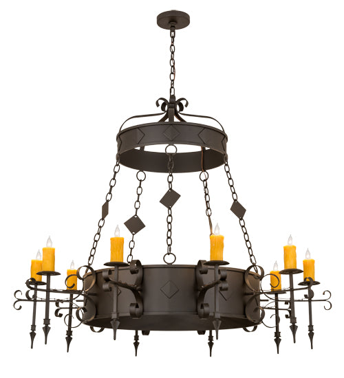 Meyda Tiffany Diamante 171606 Chandelier Light - Oil Rubbed Bronze