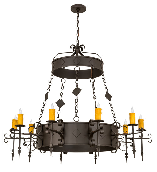 Meyda Tiffany Diamante 171606 Chandelier Light - Oil Rubbed Bronze