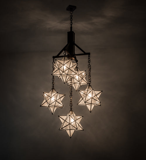 Meyda Tiffany Moravian Star 171780 Chandelier Light - Mahogany Bronze