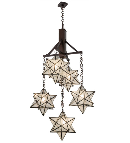Meyda Tiffany Moravian Star 171780 Chandelier Light - Mahogany Bronze
