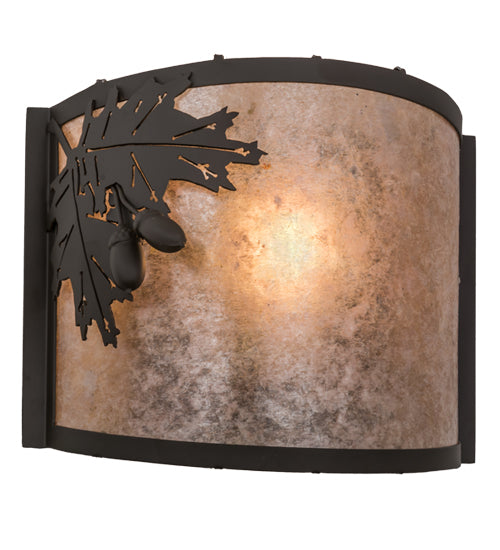 Meyda Tiffany Oak Leaf & Acorn 171858 Wall Light - Oil Rubbed Bronze