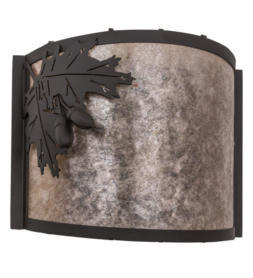 Meyda Tiffany Oak Leaf & Acorn 171858 Wall Light - Oil Rubbed Bronze