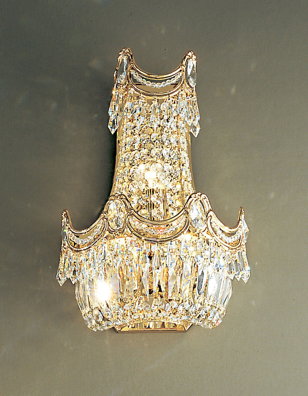 Classic Regency 1810 G CP Wall Sconce Light - Gold Plate