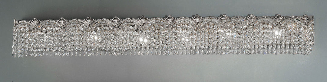 Classic Regency II 1854 CHB CP Bath Vanity Light 48 in. wide - Chrome with Black patina