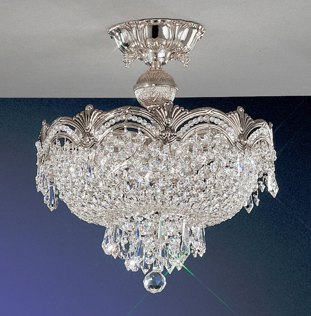 Classic Regency II 1856 CHB CP Ceiling Light - Chrome with Black patina