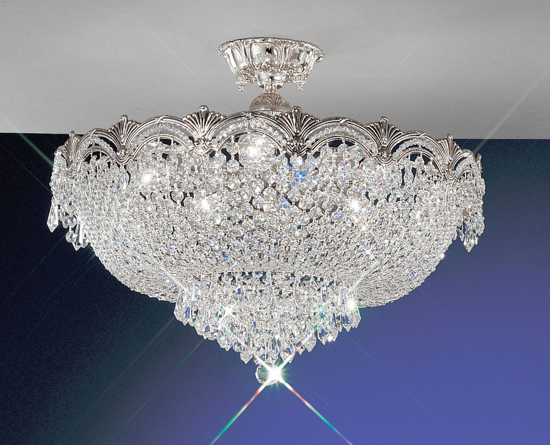 Classic Regency II 1857 CHB CP Ceiling Light - Chrome with Black patina