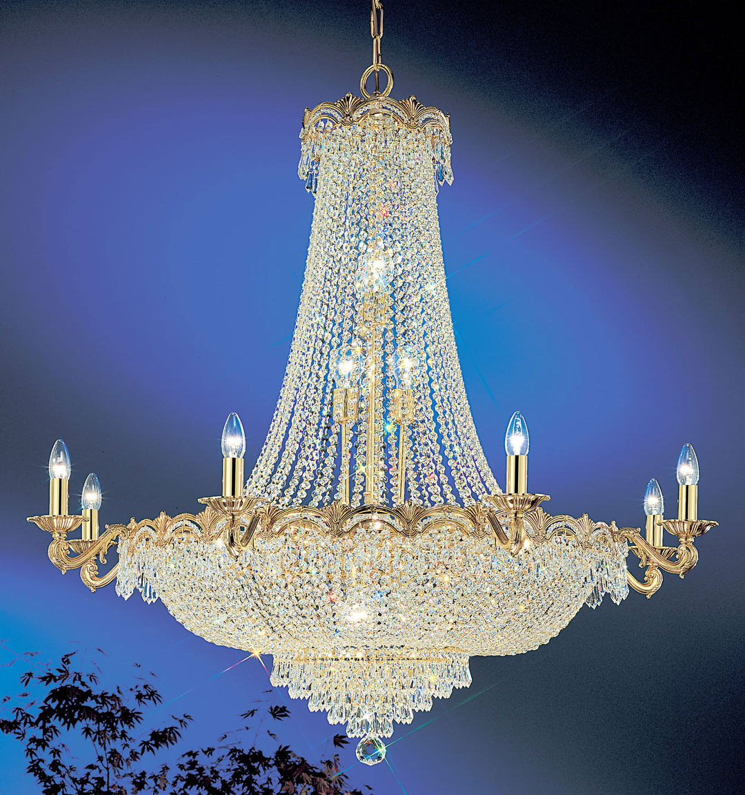 Classic Regency II 1860 G CP Chandelier Light - Gold Plate