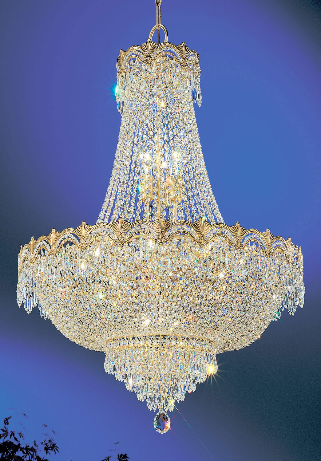 Classic Regency II 1868 G CP Chandelier Light - Gold Plate