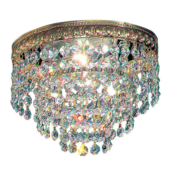Classic Crystal Baskets 51208 OWB CP Ceiling Light - Olde World Bronze