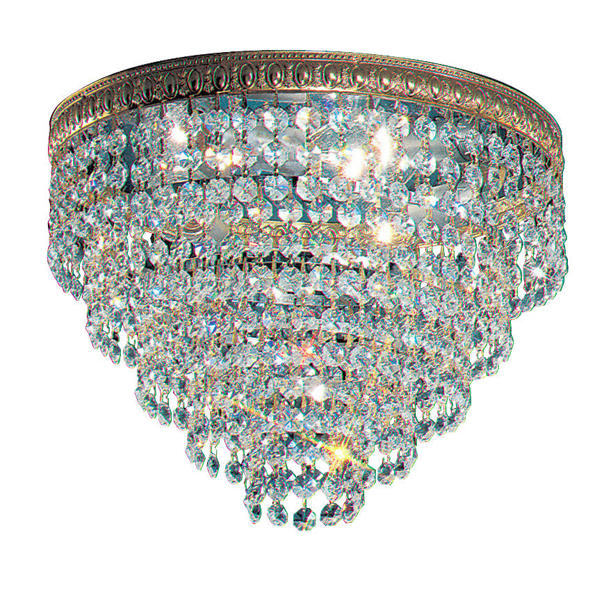 Classic Crystal Baskets 51312 OWB CP Ceiling Light - Olde World Bronze