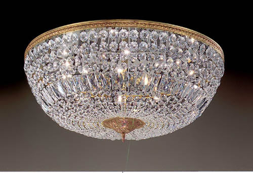 Classic Crystal Baskets 52030 OWB CP Ceiling Light - Olde World Bronze