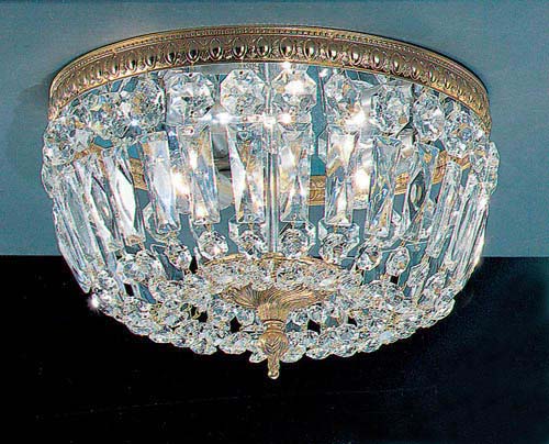 Classic Crystal Baskets 52312 OWB I Ceiling Light - Olde World Bronze