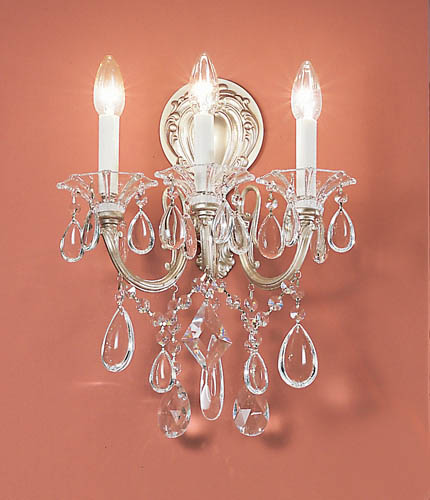 Classic Via Venteo 57003 SS C Wall Sconce Light - Silverstone